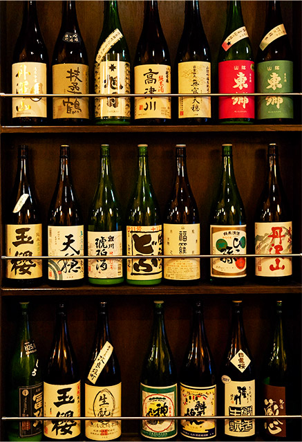 日本酒3段棚